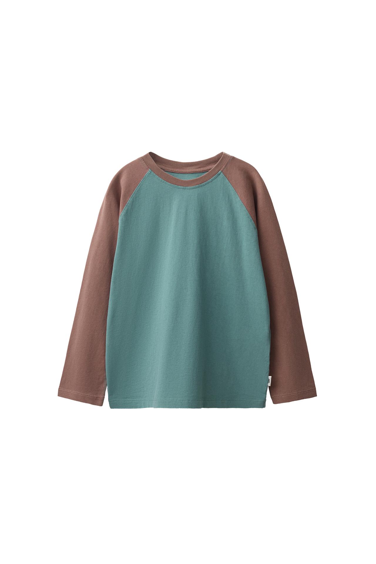 CONTRAST RAGLAN LONG SLEEVE T-SHIRT