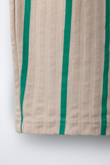 STRIPED TEXTURED TROUSERS - Sand by Zara - Image 3