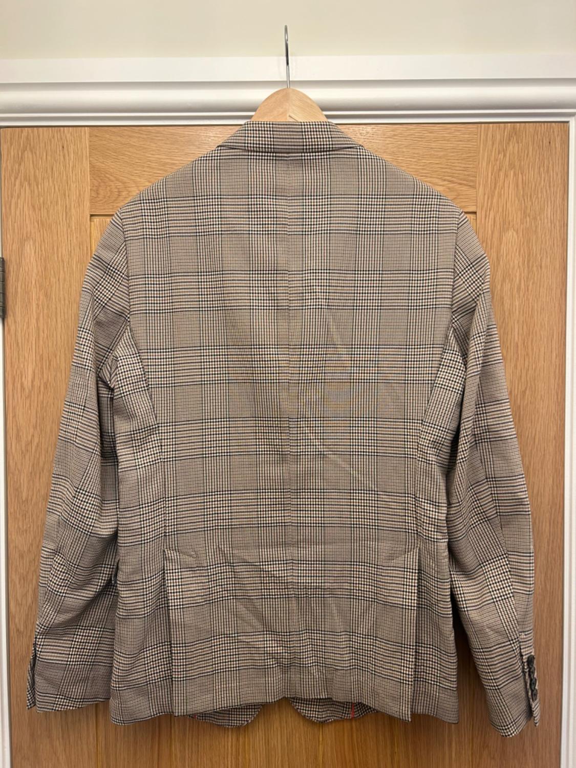 BEIGE CHECKED BLAZER - Image 2
