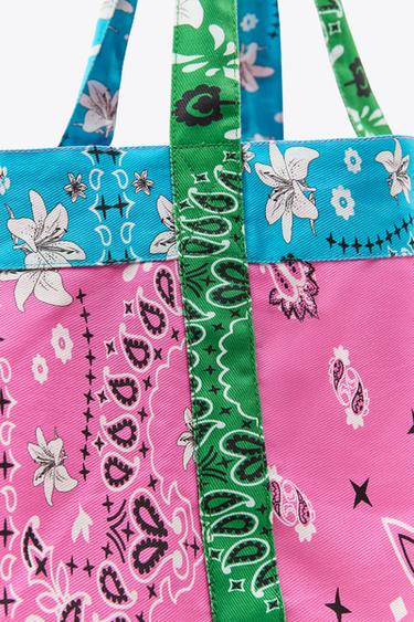 PRINTED TWILL MAXI BAG - Multicoloured by Zara - Image 5