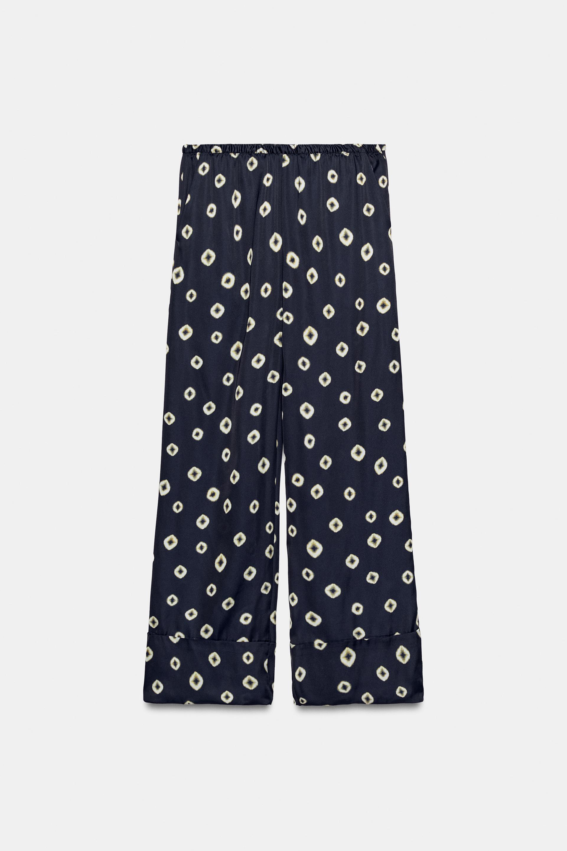 Satin Printed Trousers