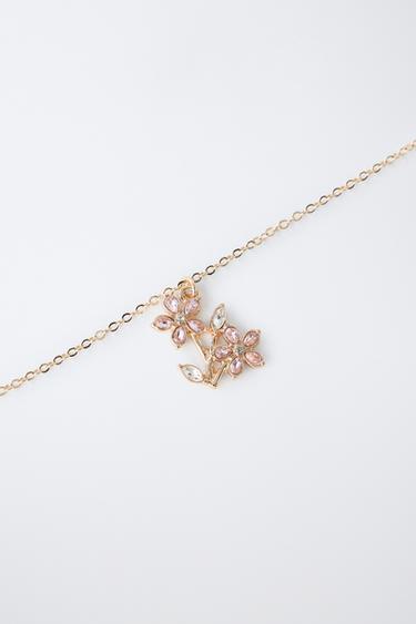 LOT DE DEUX COLLIERS FLEURS - Doré de Zara - Image 2