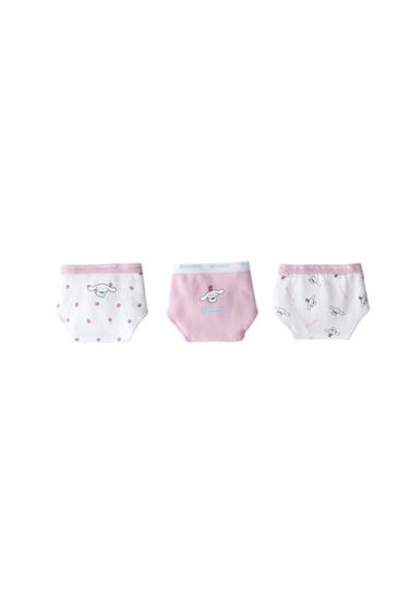 Zara AGES 6-14 / THREE-PACK OF CINNAMOROLL © SANRIO UNDERWEAR - Mauve