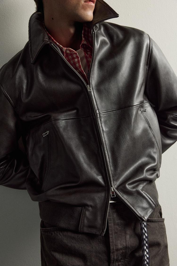 Chaqueta de piel Aaron Levine x Zara 6