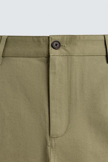 PANTALON CHINO STRAIGHT FIT - Verdâtre de Zara - Image 8