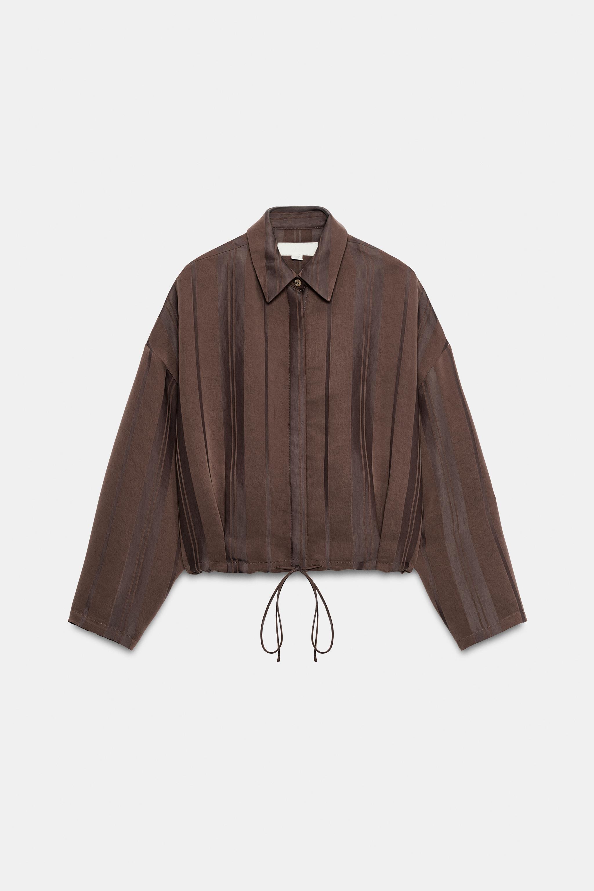 JACQUARD BOMBER JACKET - Brown | ZARA South Africa