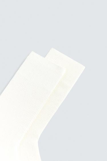 2-PACK OF RIBBED SOCKS - Oyster-white by Zara - Image 2