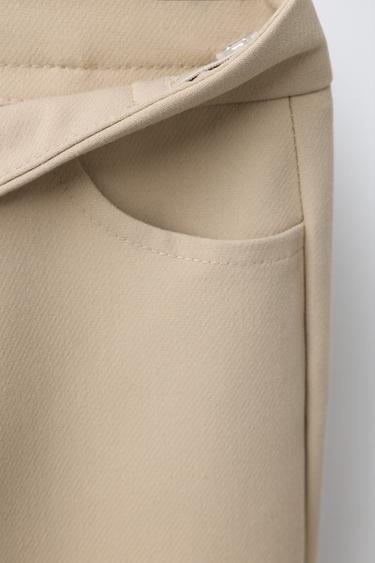 FLARE SUIT TROUSERS - Beige by Zara - Image 3