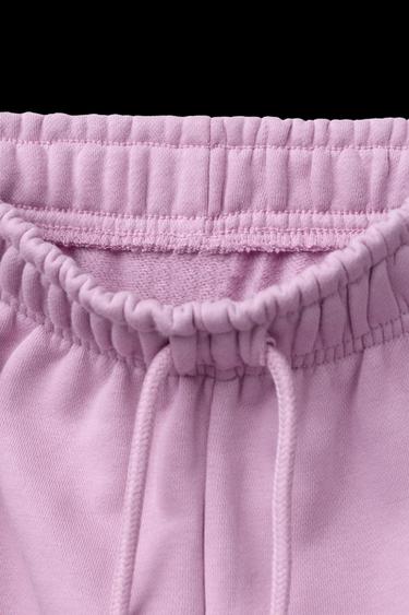 WIDE-LEG TEXT TROUSERS - Pink by Zara