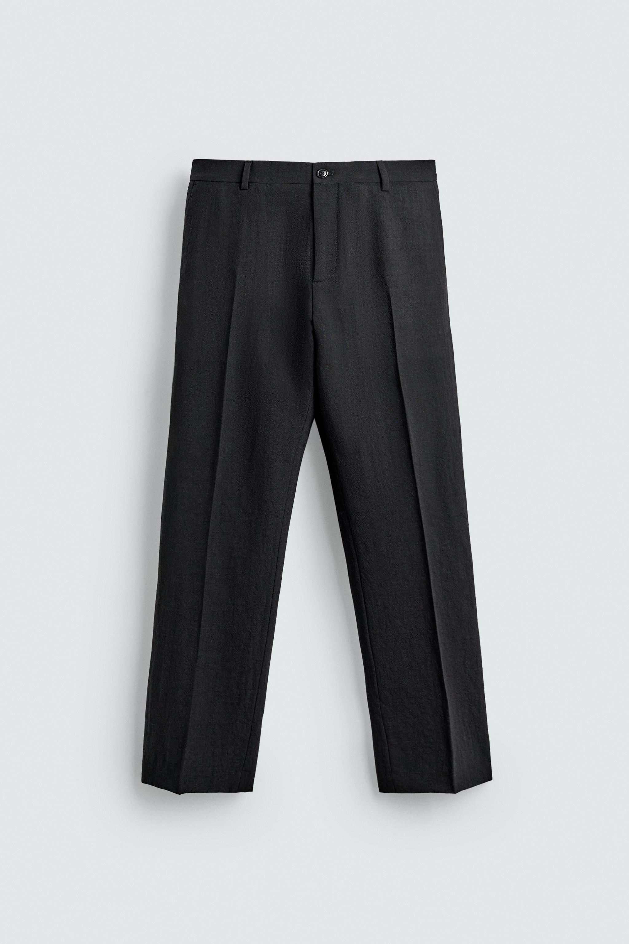 PANTALON DE COSTUME STRUCTURÉ EN 100% LAINE
