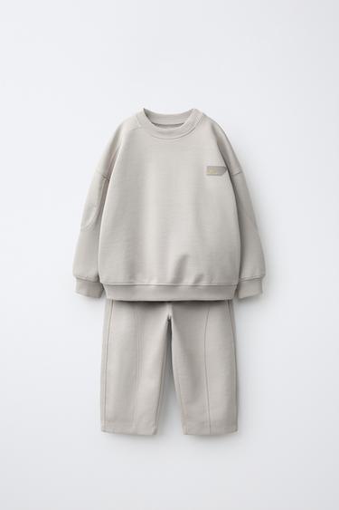 ENSEMBLE SWEAT ET PANTALON BARREL INTERLOCK - Iceberg de Zara