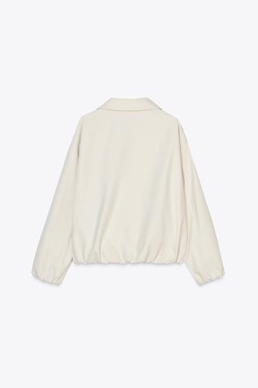 BOMBER JACKET - Pearl grey de Zara - Image 6