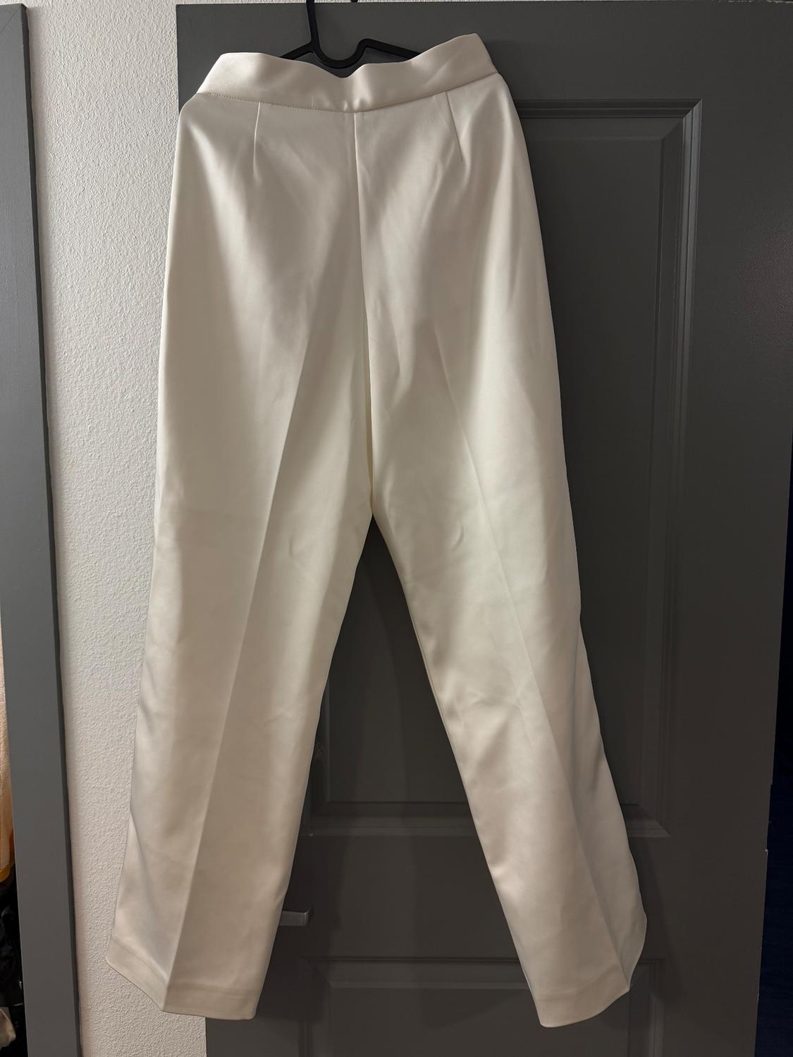 PANTALÓN SATINADO TIRO ALTO PLIEGUES - Image 4