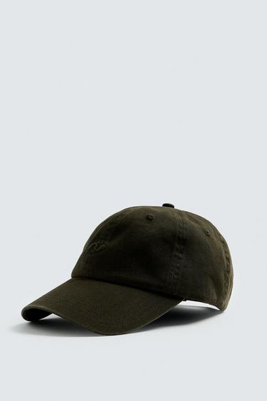 CASQUETTE DÉLAVÉE BRODÉE - Noir / Marron de Zara - Image 4