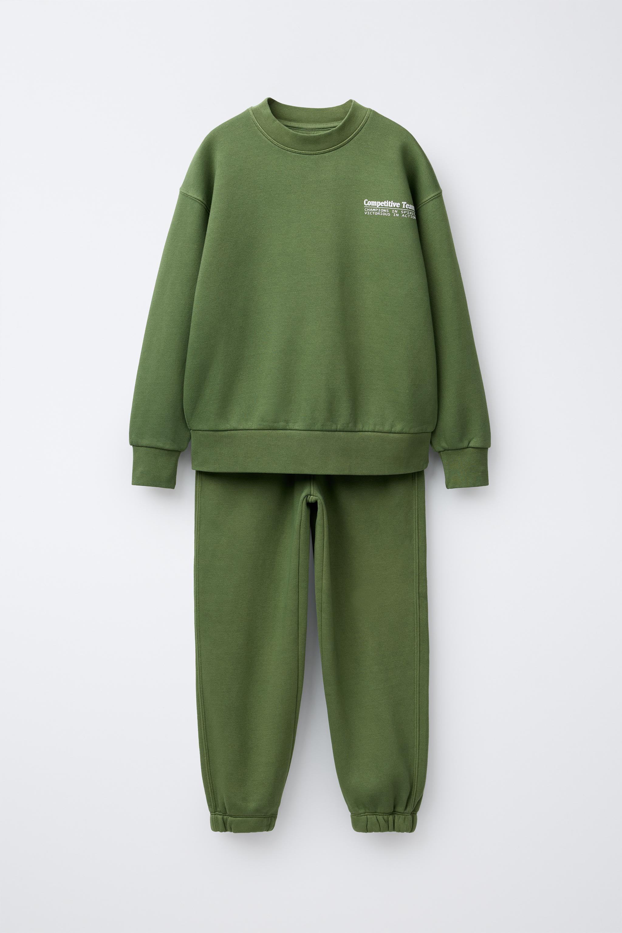 GARMENT DYE SWEATSHIRT AND JOGGER PANTS SET