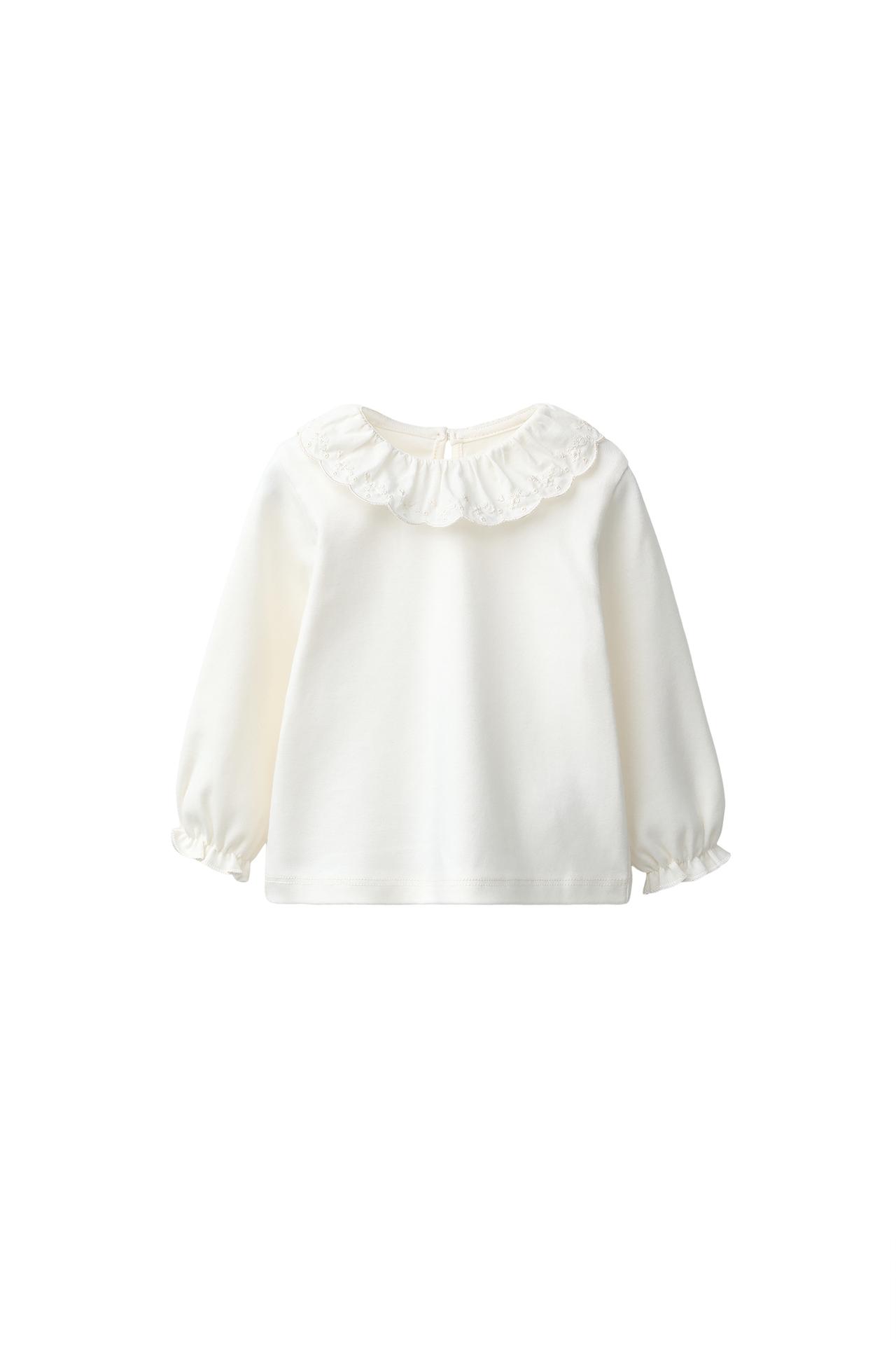 EMBROIDERED COLLAR T-SHIRT