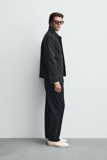 PANTALON CARGO STRAIGHT FIT - Bleu marine de Zara - Image 3