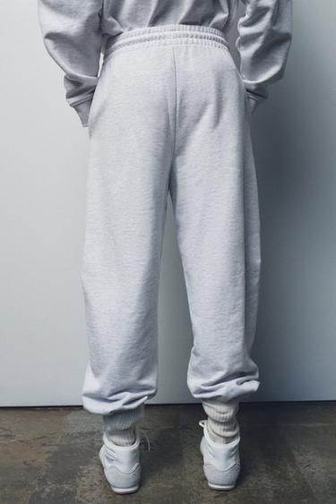 PANTALON VARSITY - Gris chiné de Zara - Image 4