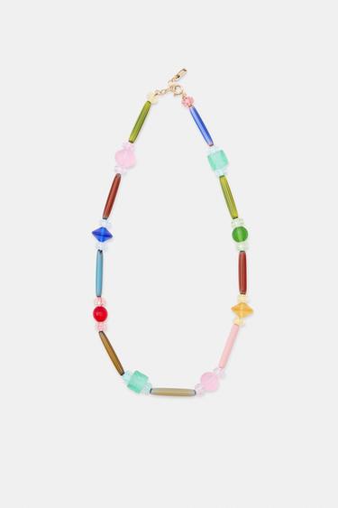 CONTRAST RESIN PIECE NECKLACE - Multicoloured by Zara - Image 2
