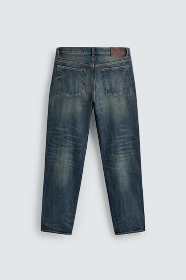 STRAIGHT-LEG JEANS - Mid-blue by Zara - Image 7