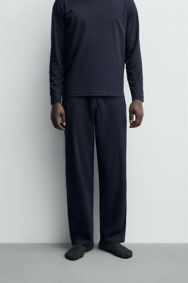 FLUID PYJAMA SET - Navy blue by Zara - Image 3