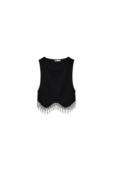 SEAMLESS RHINESTONE TOP