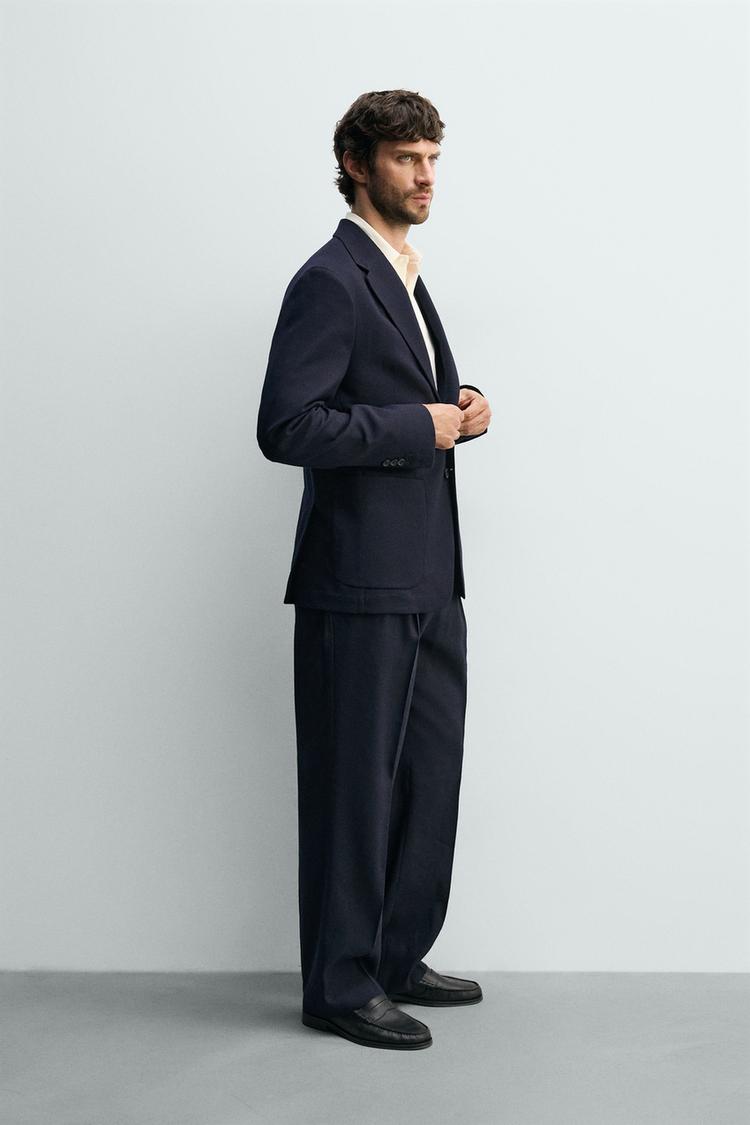 Blazer de lana 100% cuadros corte regular 4
