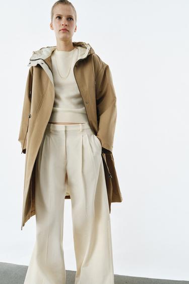 PARKA COMBINÉE ZW COLLECTION - Beige de Zara - Image 4