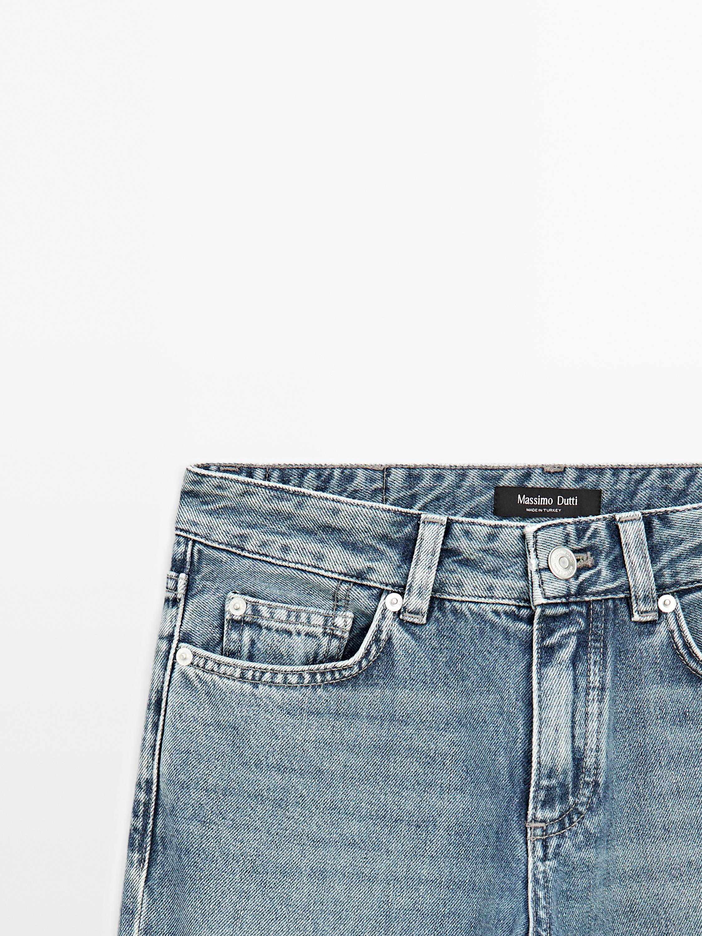 Jean straight taille basse