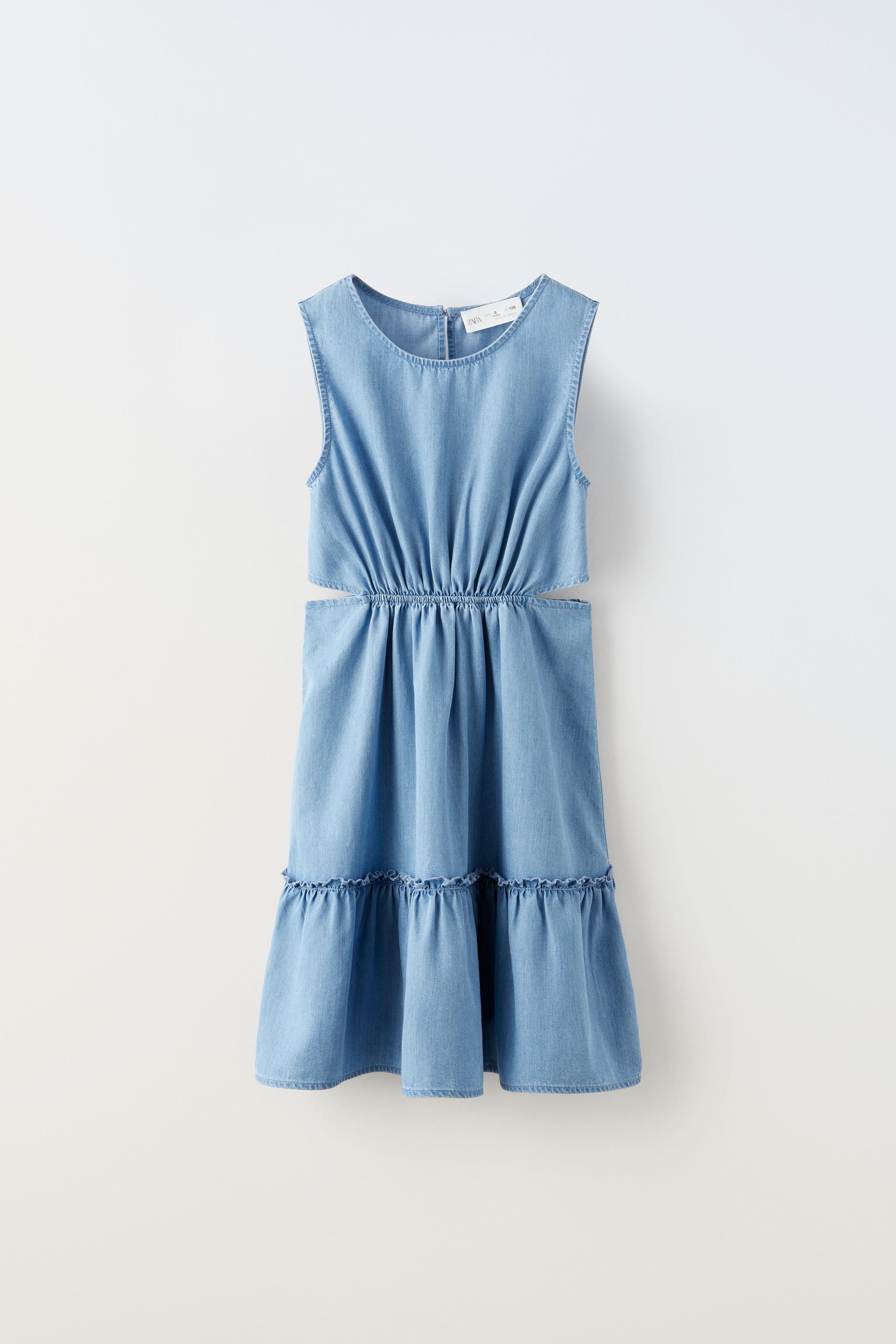 Vestido azul niña cheap zara