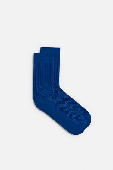 LIGHTWEIGHT TEXTURED SOCKS - Bluish de Zara - Image 1