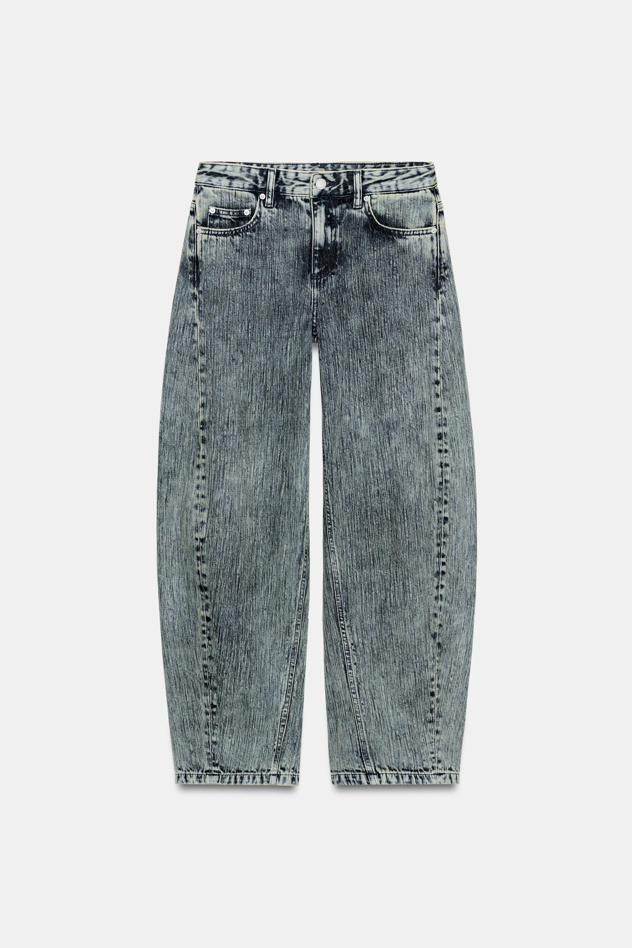 ZW COLLECTION RELAXED BALLOON MID-RISE JEANS