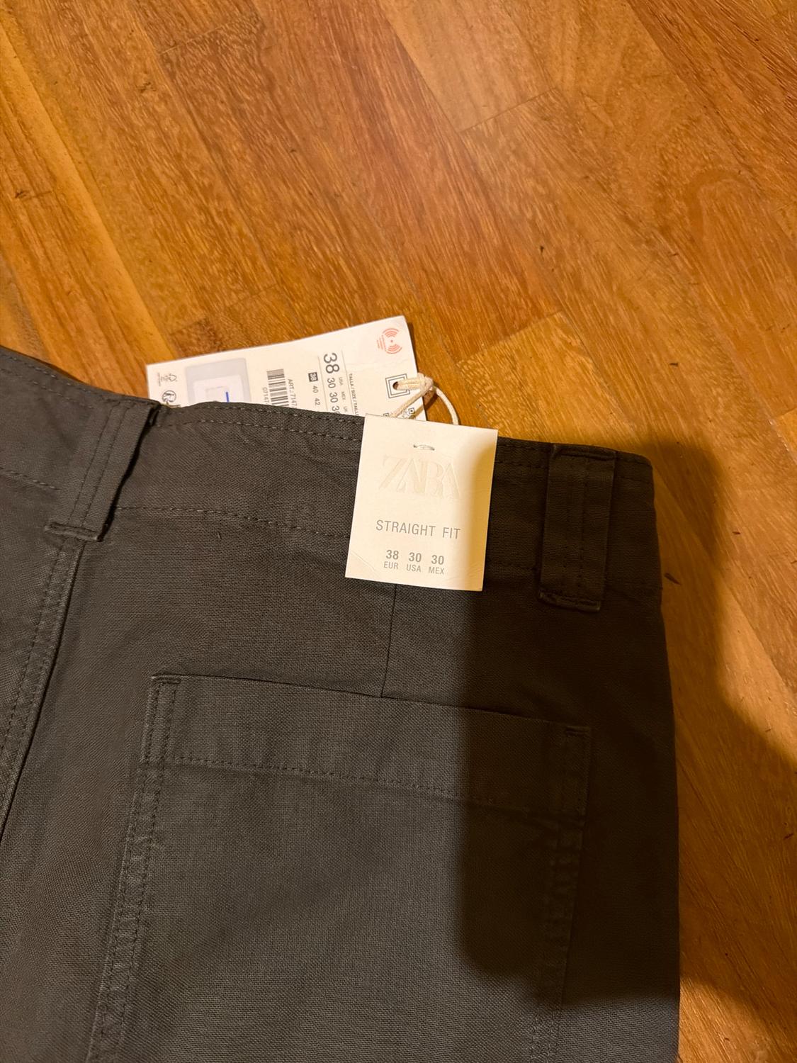 WASHED STRAIGHT-LEG TROUSERS - Image 3