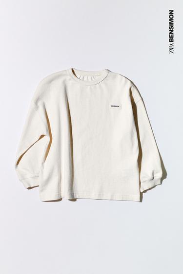 BENSIMON ® X ZARA LABEL T-SHIRT - Oyster-white by Zara