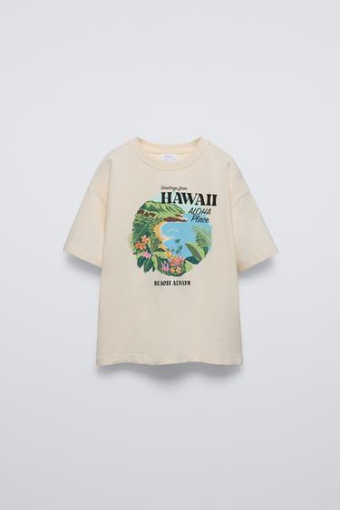 T-SHIRT « HAWAII » - Écru de Zara - Image 0