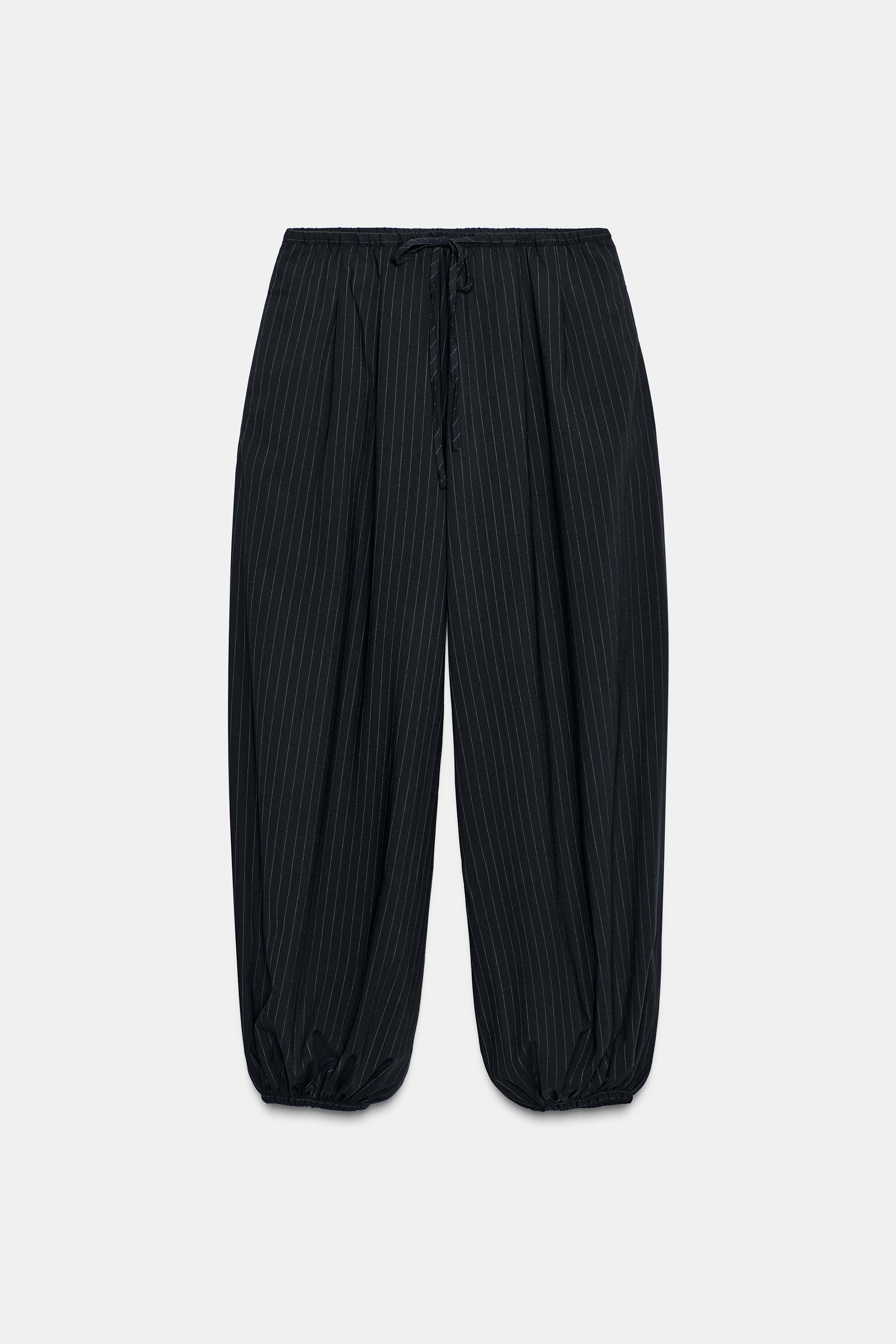 ZW COLLECTION PINSTRIPE BALLOON PANTS