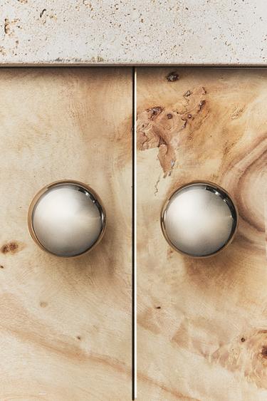 LOT BOUTONS MEUBLE RONDS MÉTAL (LOT DE 2) - Argent de Zara - Image 4