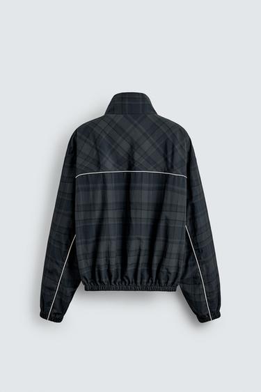 CONTRAST CHECK TECHNICAL JACKET - Blue by Zara - Image 7