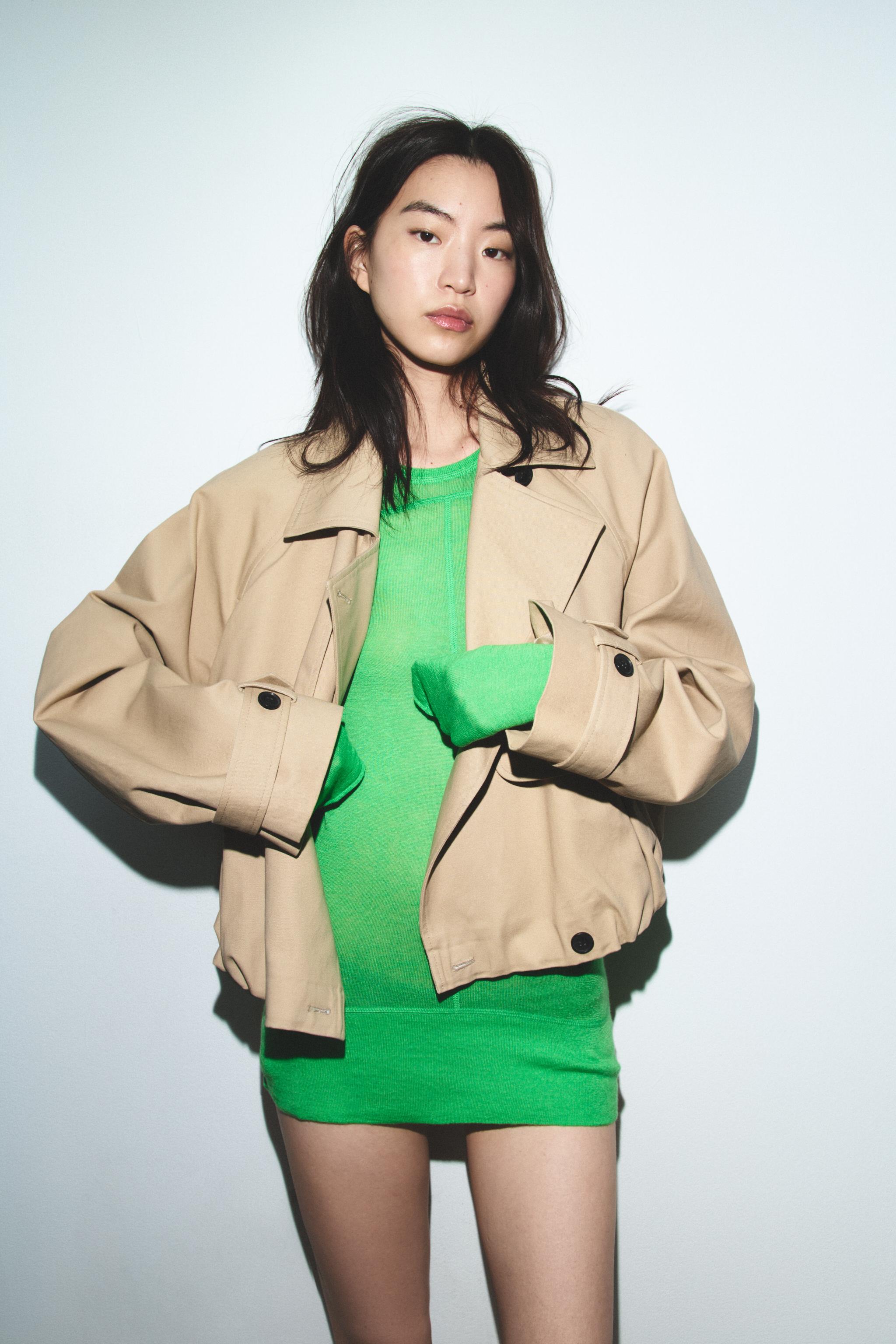 ZARA ショートバルーントレンチ SHORT BALLOON TRENCH COAT - Straw | ZARA United States