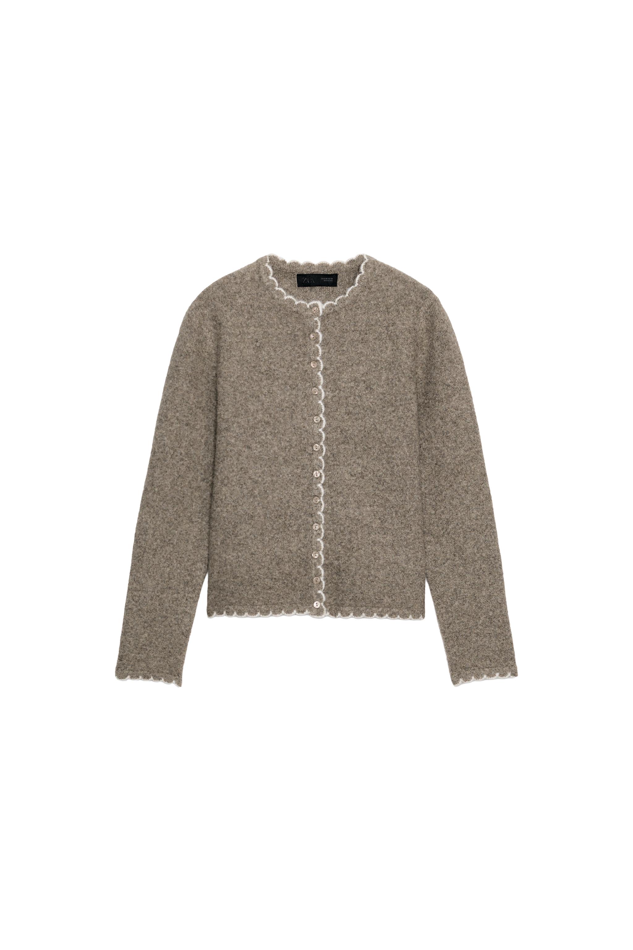 CARDIGAN WITH CONTRAST TRIMS | ZARA Japan / 日本