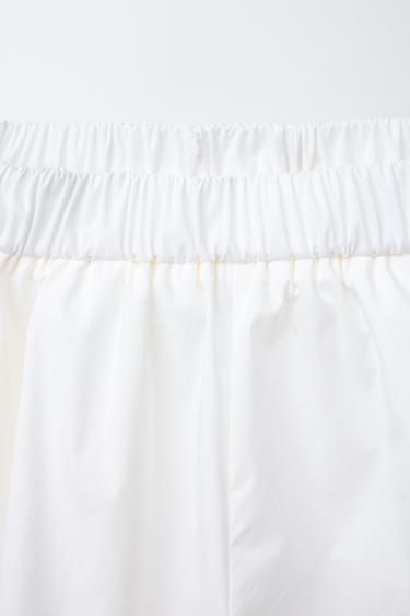 POPLIN BOW TROUSERS - Ecru by Zara - Image 2