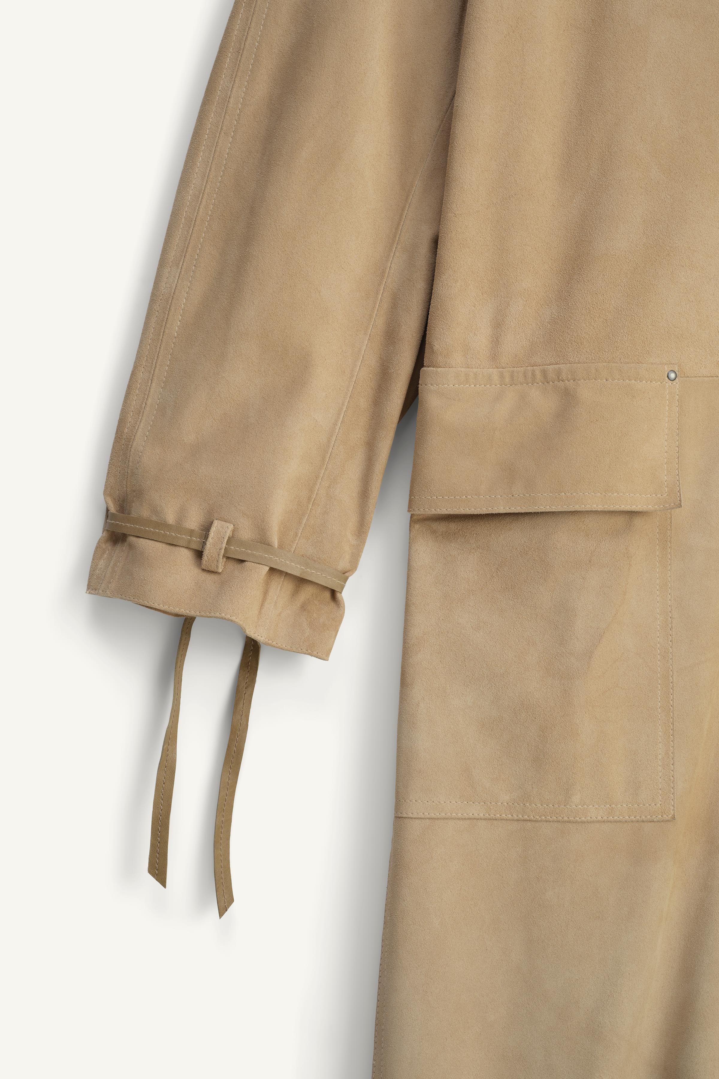 レザーカラートレンチコート ZARA LIMITED EDITION レザーカラートレンチコート ZARA LIMITED EDITION - メルカリ