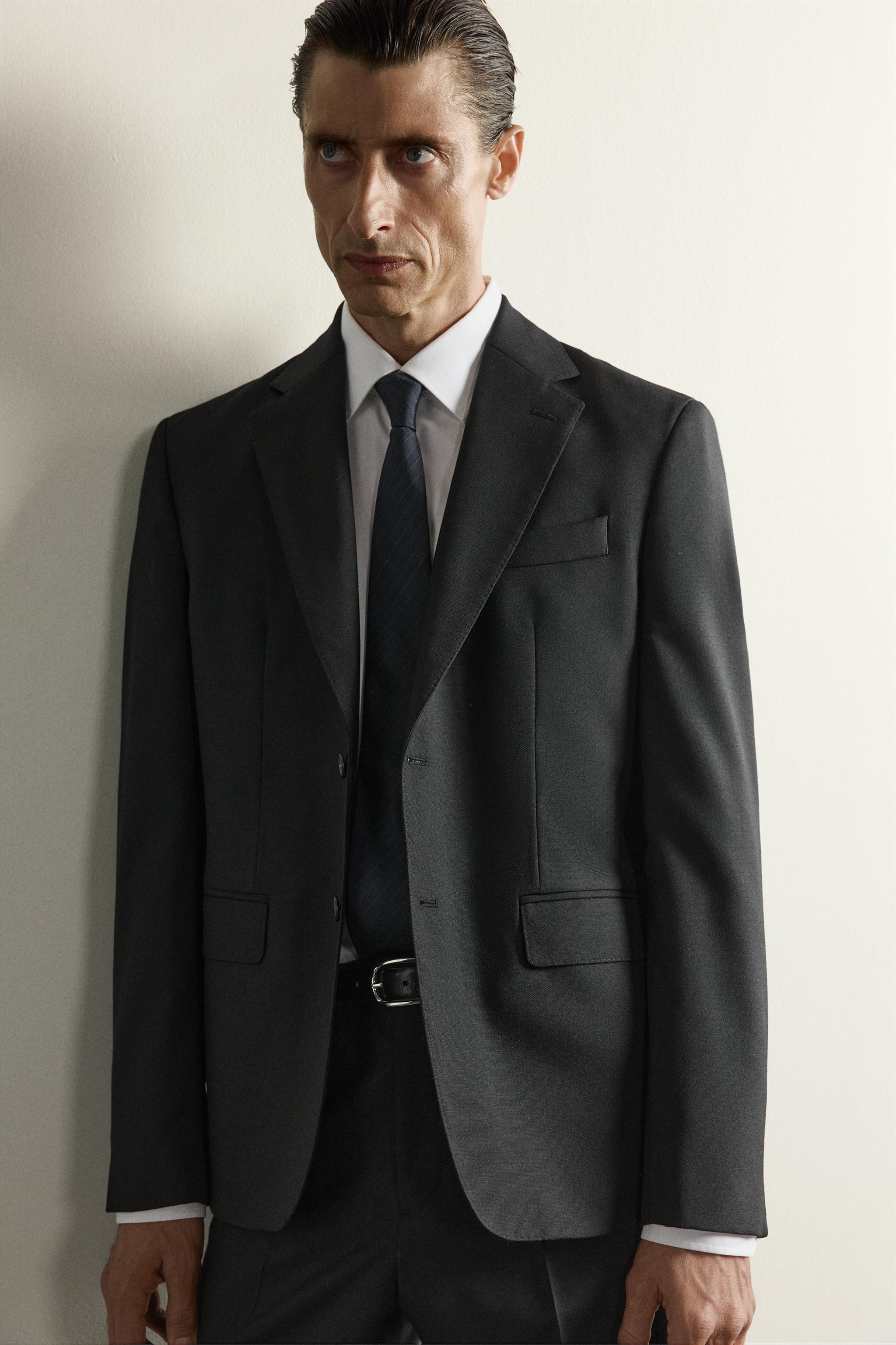 100% WOOL SUIT BLAZER