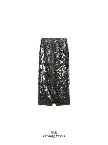 Zara Midi skirt with sequins - Green