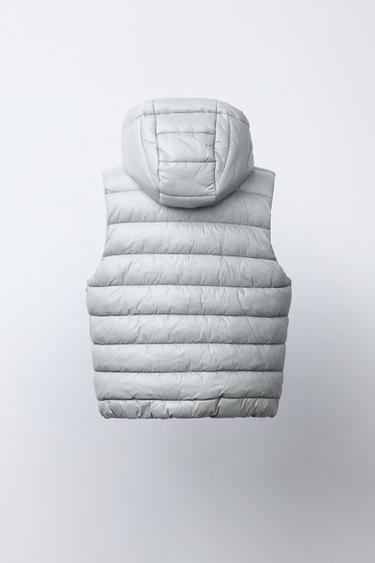 GILET ULTRALÉGER INSCRIPTION - Gris de Zara - Image 2