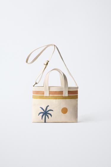 PRINTED TOTE BAG - Ecru White by Zara