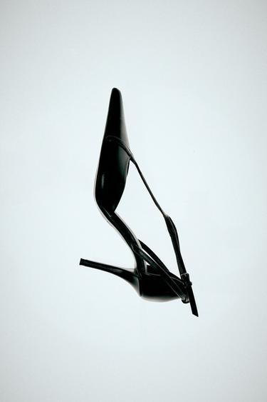 HIGH-HEEL SHOES WITH ANKLE STRAP - Black by Zara