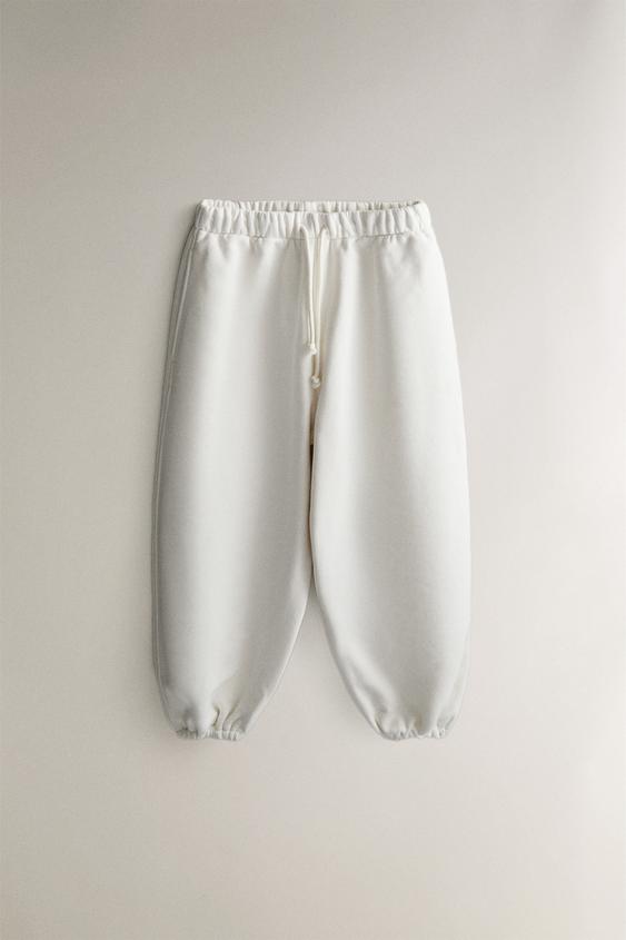 PANTALÓN FELPA - Crudo de Zara - Imagen 0
