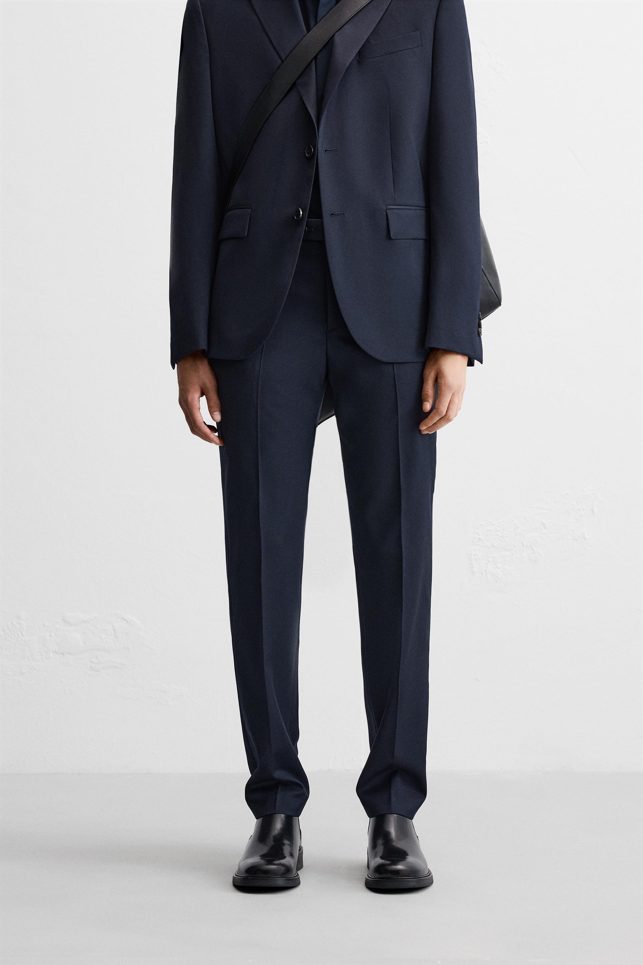 Costume homme bleu marine zara sale