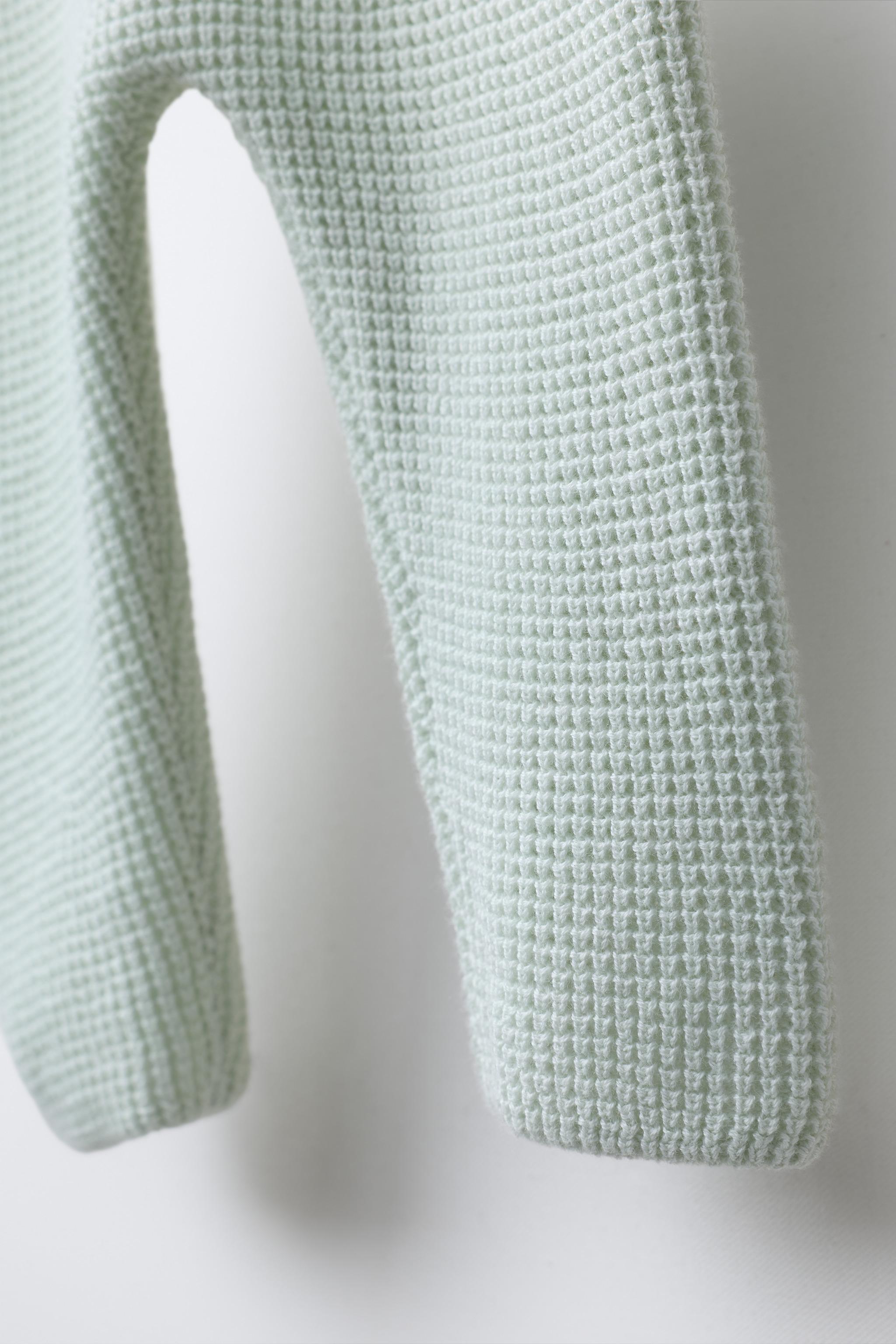PANTALON EN MAILLE PERLÉE